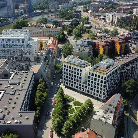 Witold's Apartment's Centrum By The Odra River - Rooftoop Terrace * Wroclaw